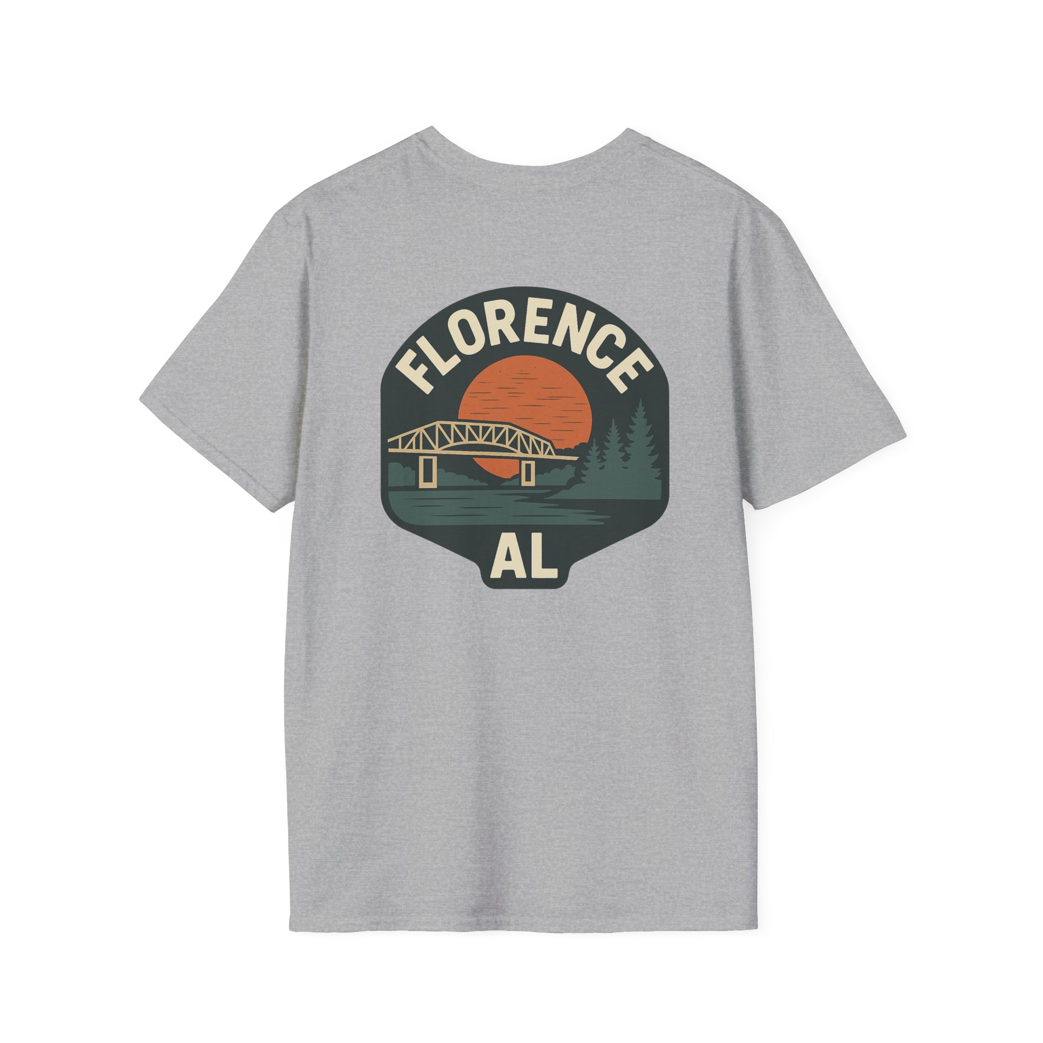 Florence Iconic Landmarks T-shirt featuring O'Neal Bridge